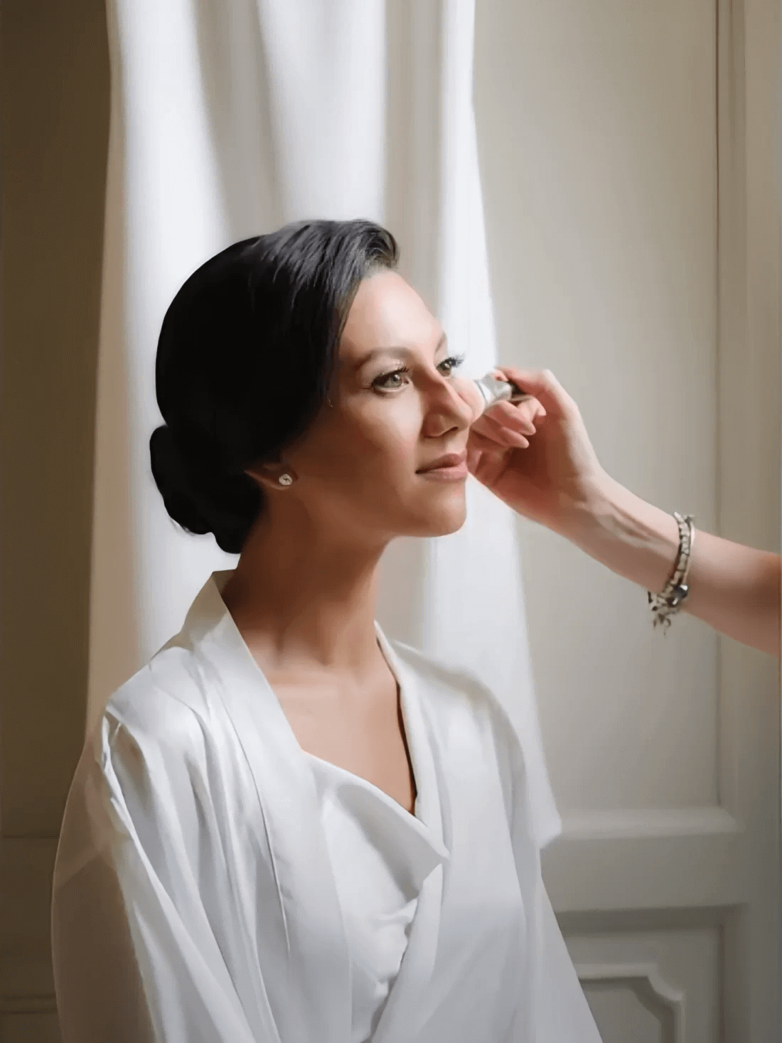 Ulivary Elegant Robe Dress & Pajama Set Bridal