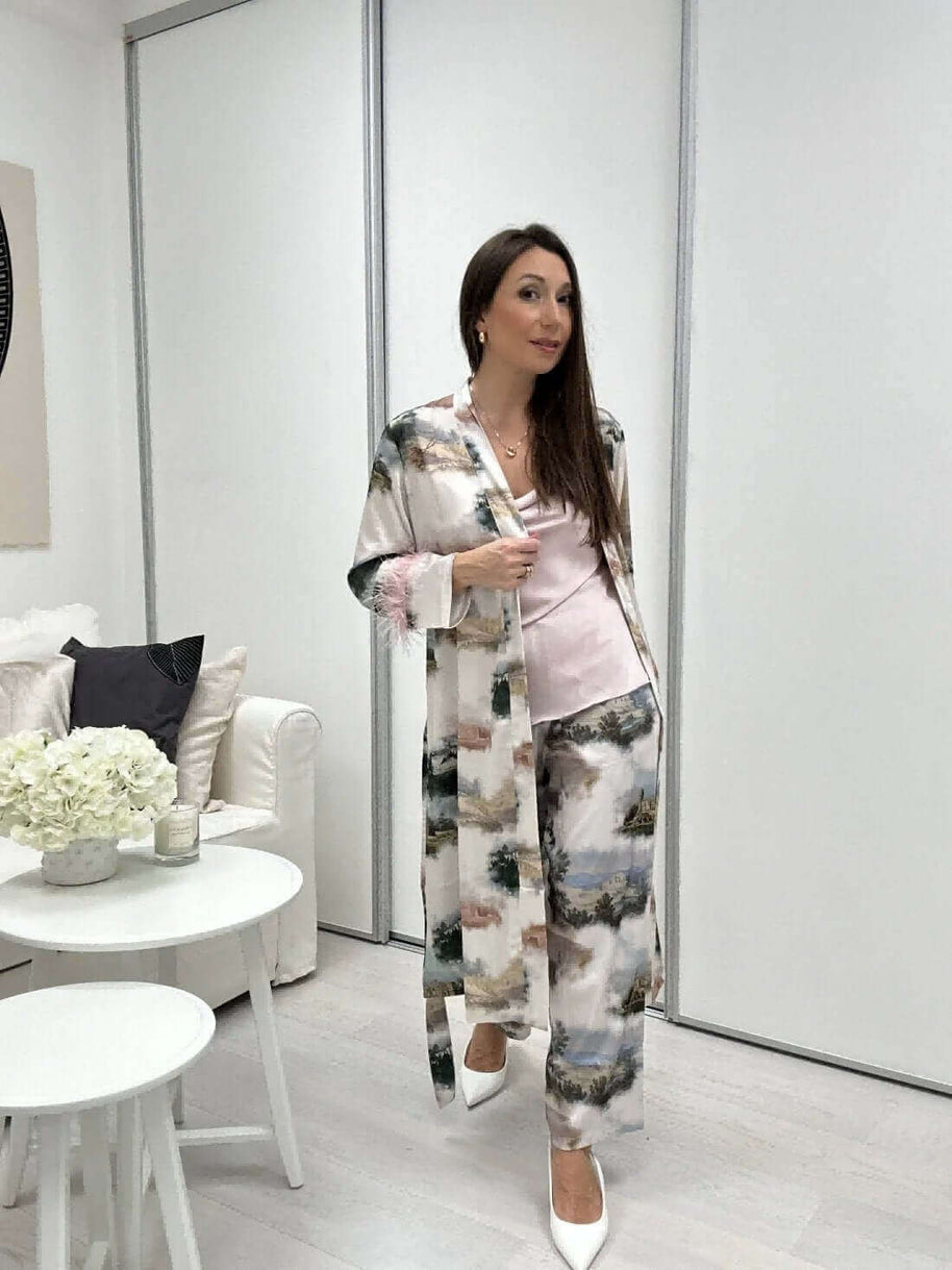 Landscape Pajama Set 3pcs Feather