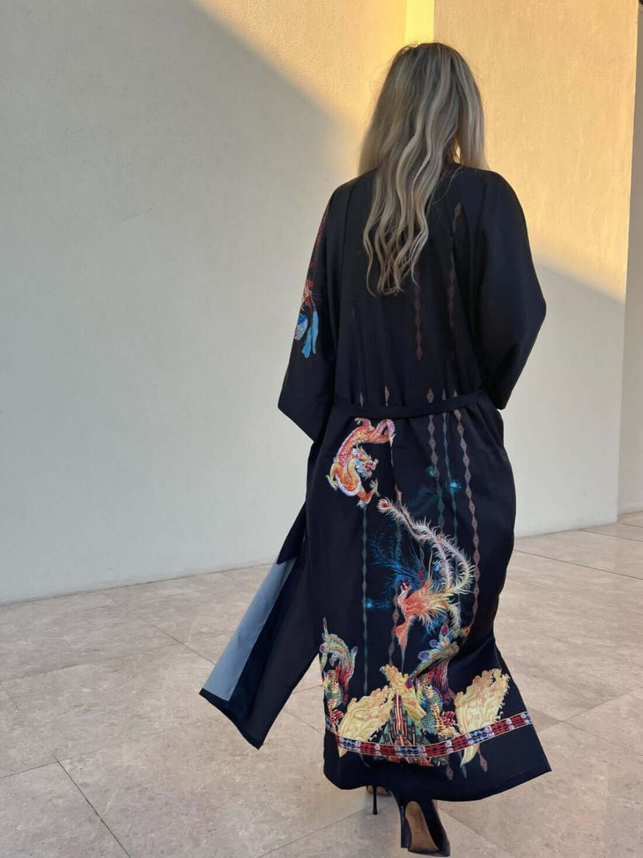 Ulivary Dragon Phoenix Kimono Robe
