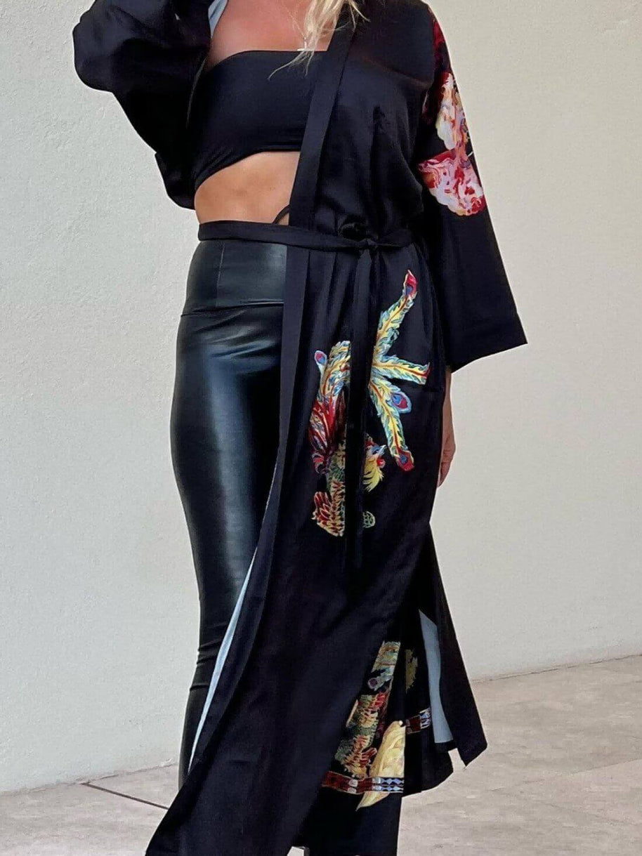 Ulivary Dragon Phoenix Kimono Robe
