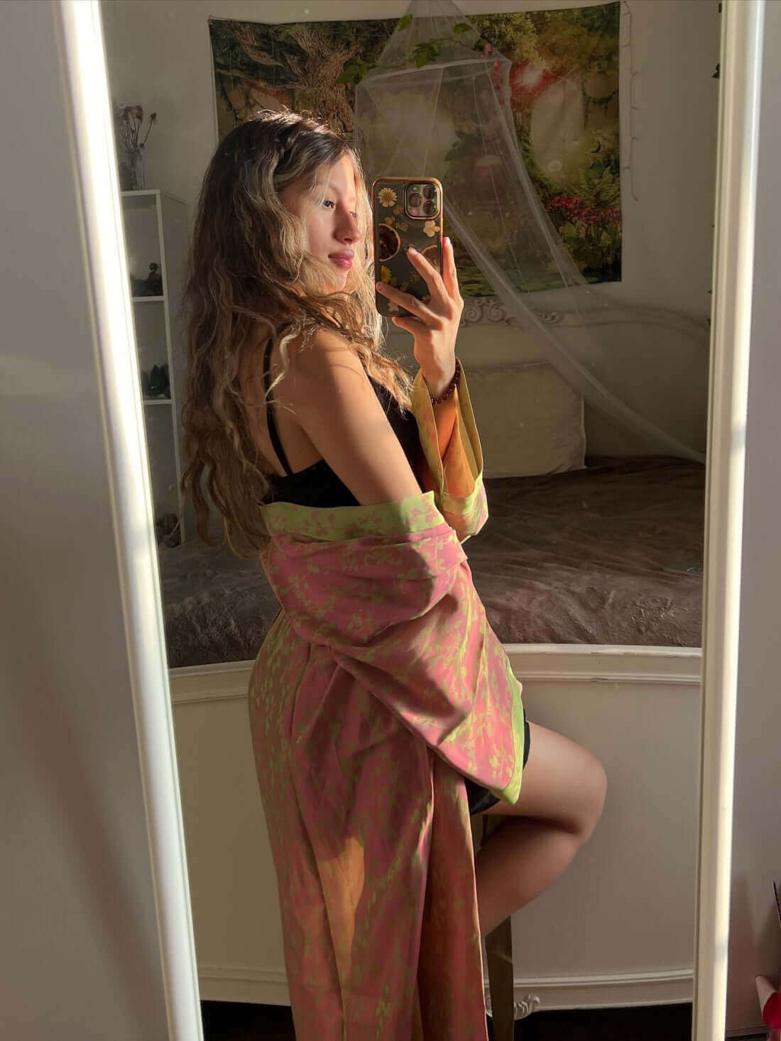 Ulivary Oriental Reversible Kimono Robe