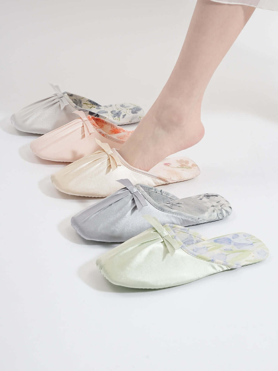Ulivary Ink Floral Print Slippers (more colors)