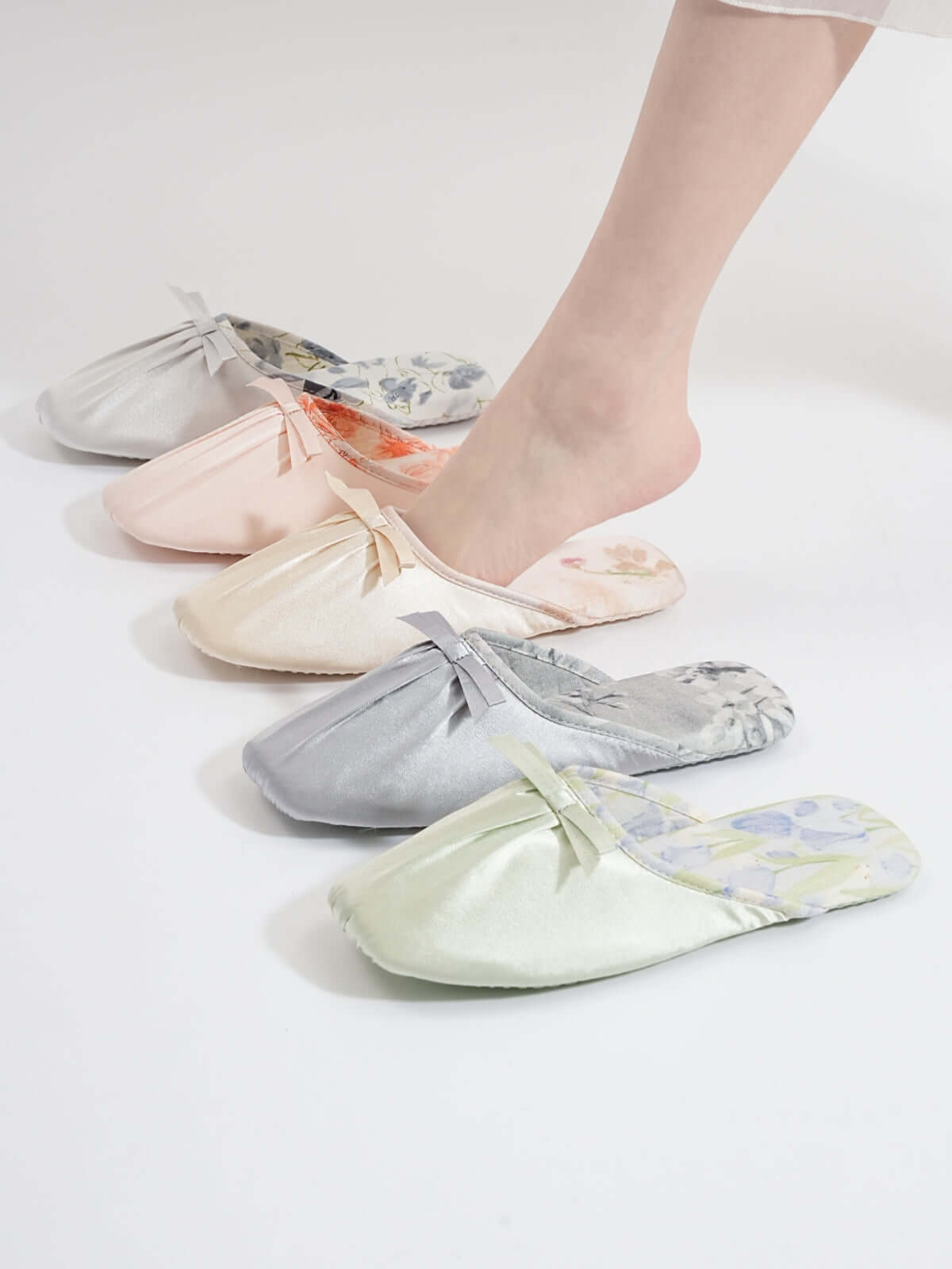 Ulivary Ink Floral Print Slippers (more colors)