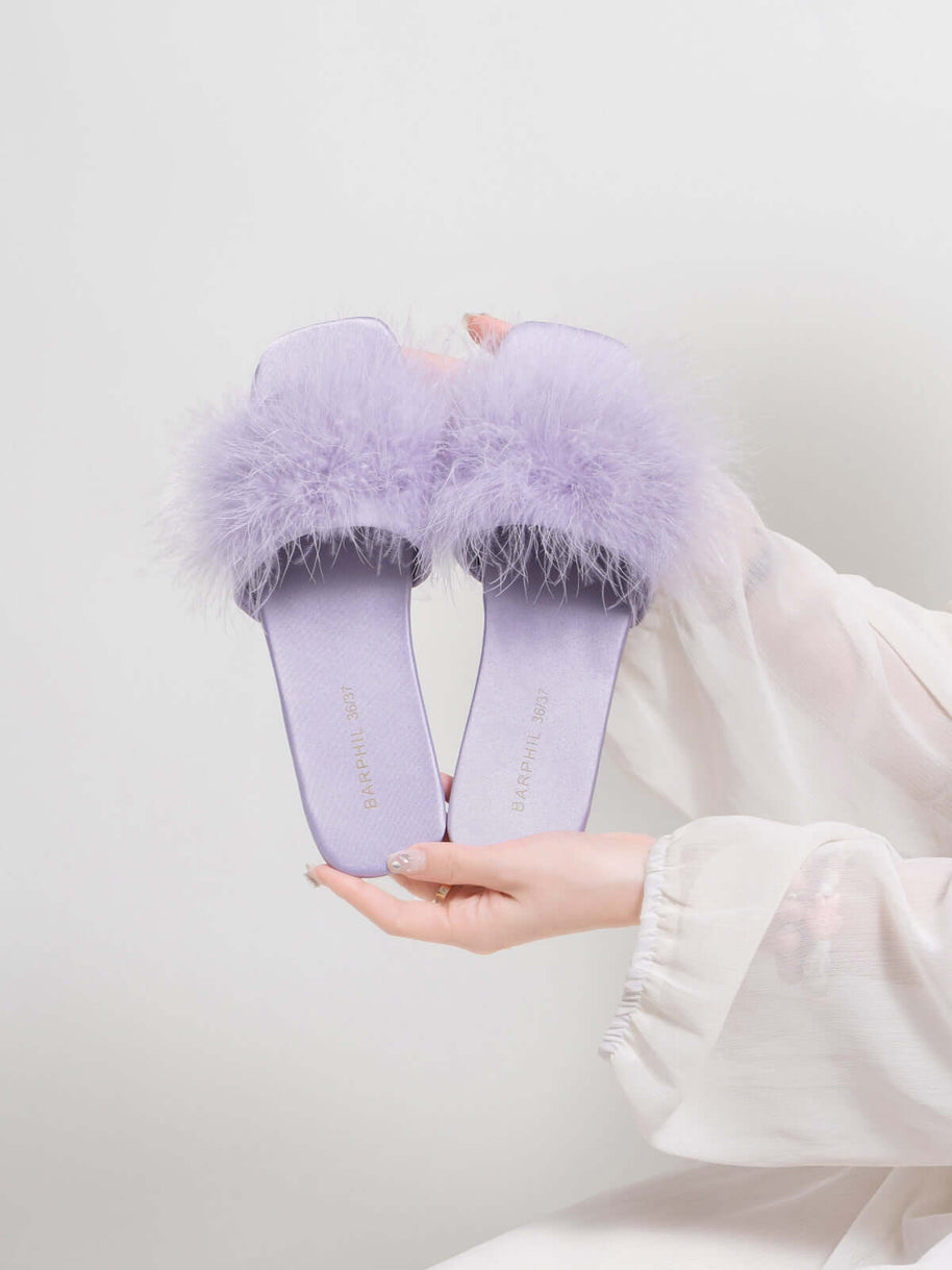 Ulivary Classic Feather Slippers (more colors)