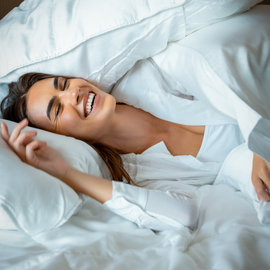 Ecobrands Cooling Comforter Set – Temperature-Regulating Eucalyptus Silk Comforter & Pillow Shams