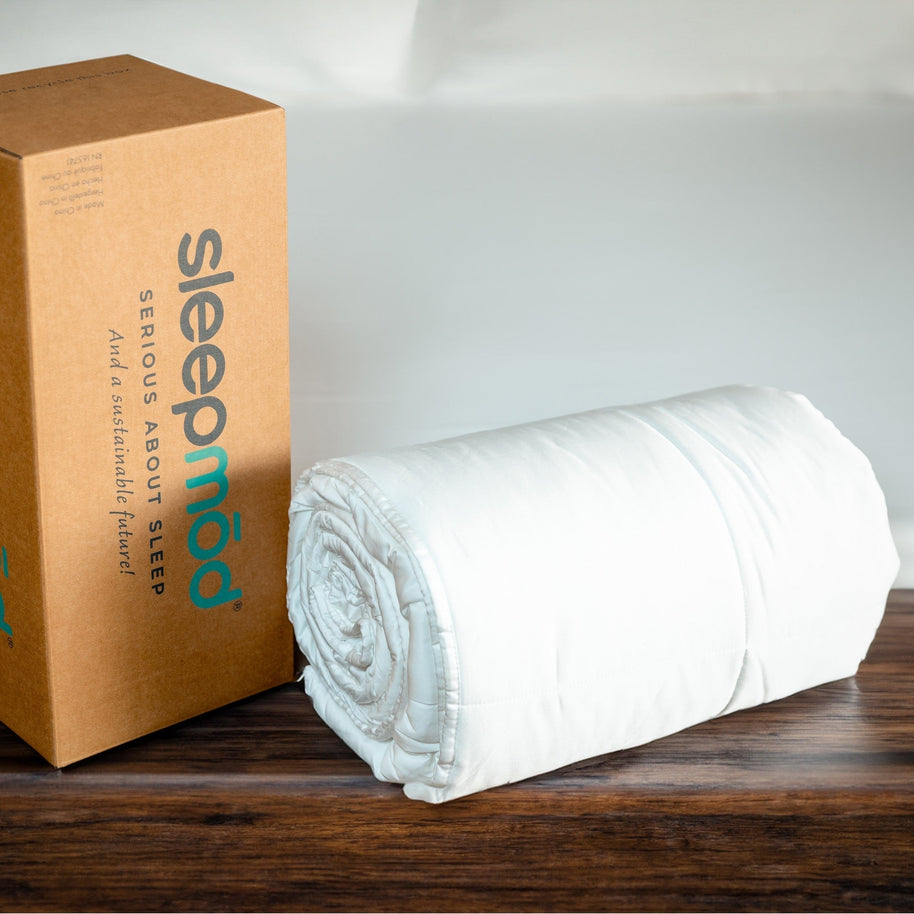 Ecobrands Cooling Comforter Set – Temperature-Regulating Eucalyptus Silk Comforter & Pillow Shams