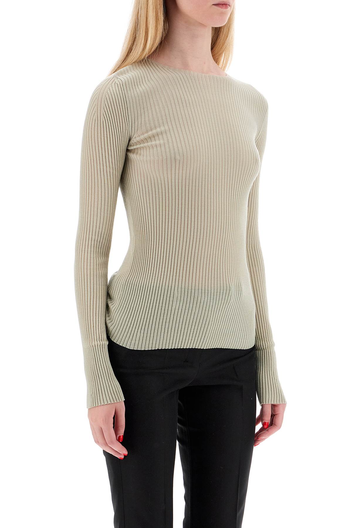 MRZ Wool Ribbed Pullover Sweater