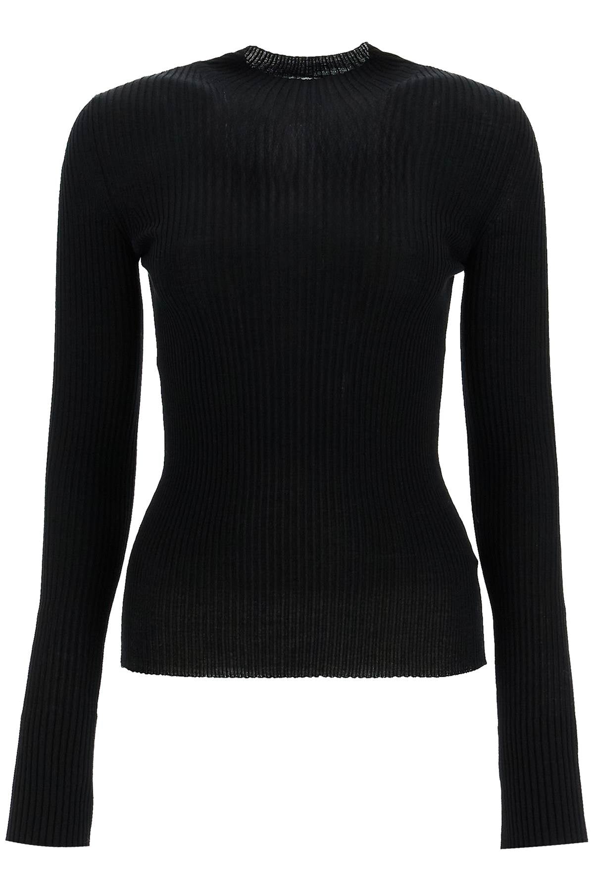 MRZ Wool Ribbed Pullover Sweater