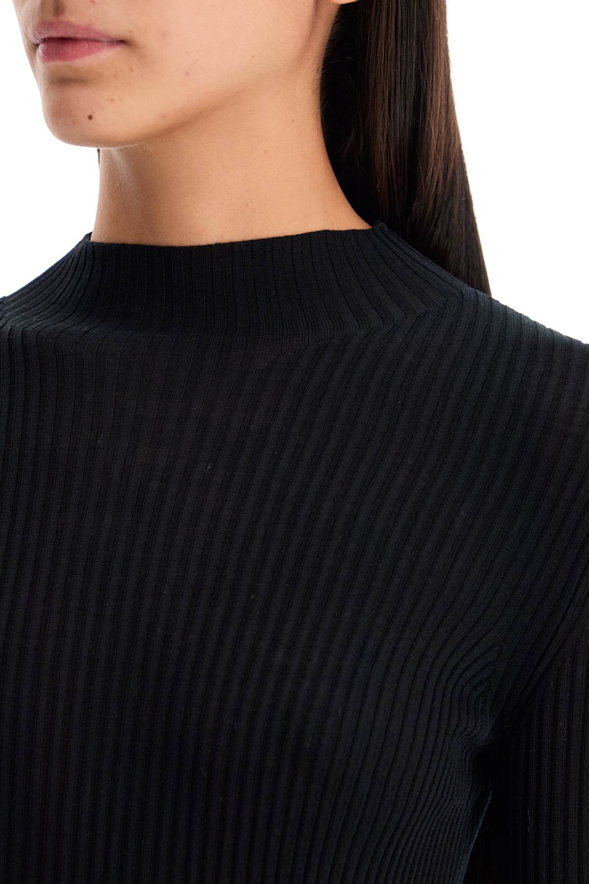 MRZ Wool Ribbed Pullover Sweater