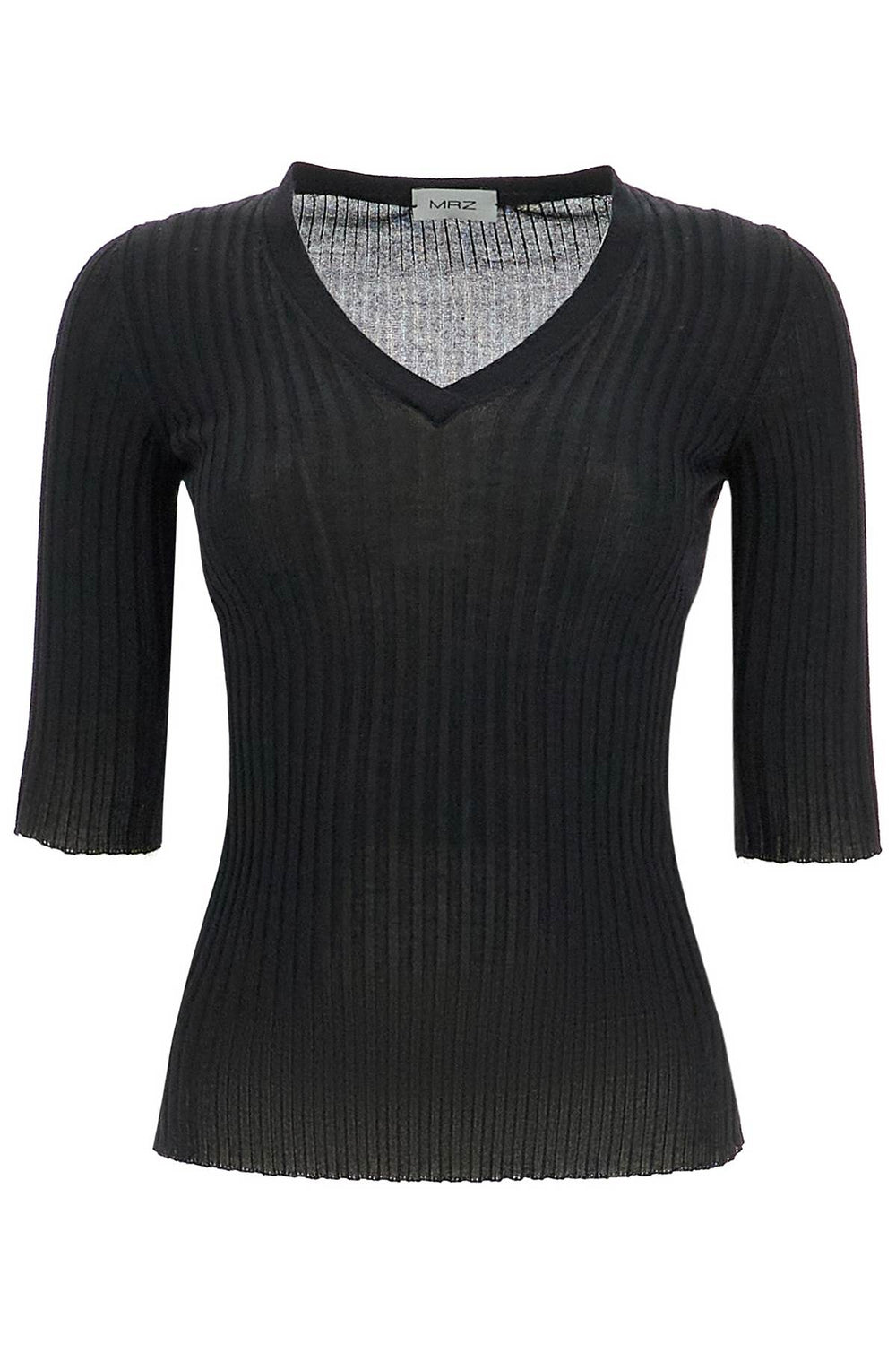 MRZ Cashmere And Silk Blend Ribbed Sweater