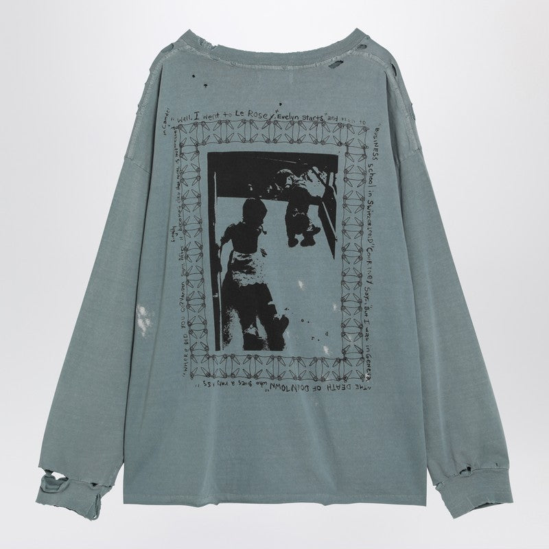 Enfants Riches Déprimés Boy In Chains Blue Vintage-effect T-shirt
