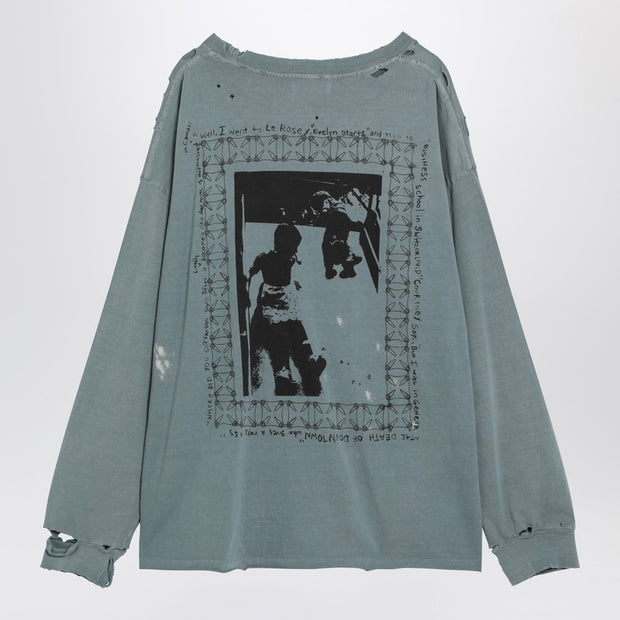 Enfants Riches Déprimés Boy In Chains Blue Vintage-effect T-shirt