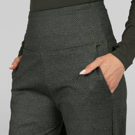 KiraGrace HIGH WAIST WIDE LEG PANT: OLIVE TWEED