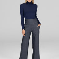 KiraGrace GRACE TURTLENECK: MARINE NAVY