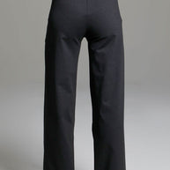 KiraGrace HIGH WAIST WIDE LEG PANT: CHARCOAL GREY