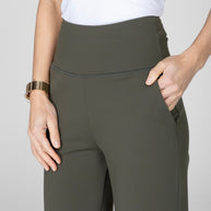 KiraGrace HIGH WAIST WIDE LEG PANT: FOREST NIGHT