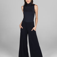 KiraGrace SLEEVELESS TURTLENECK: BLACK