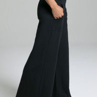 KIRAGRACE COZY BOHO YOGA PANT: BLACK