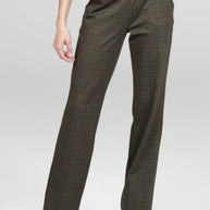 KiraGrace NINA STRAIGHT LEG PANT: LODEN TATTERSALL