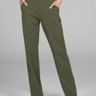 KiraGrace NINA STRAIGHT LEG PANT: FOREST NIGHT