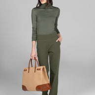 KiraGrace NINA STRAIGHT LEG PANT: FOREST NIGHT