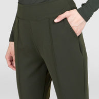 KiraGrace VICTORIA HIGH WAIST FLARE PANT: LODEN