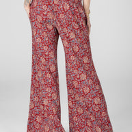 KiraGrace PORTOFINO TRAVEL PANT: RED MOTIF