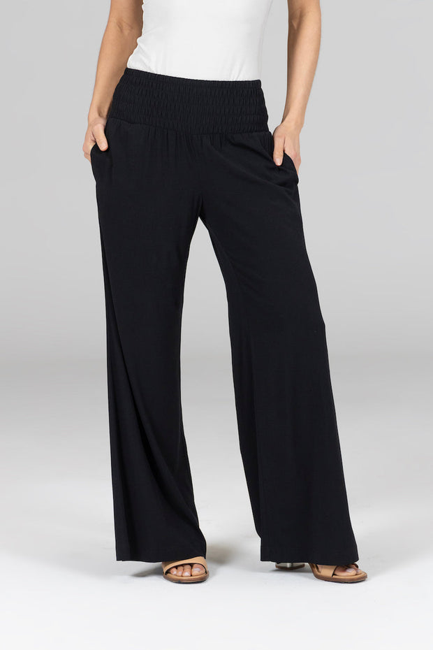 KiraGrace PORTOFINO TRAVEL PANT: BLACK