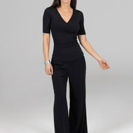 KiraGrace PORTOFINO TRAVEL PANT: BLACK