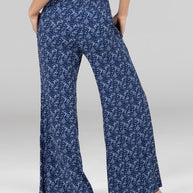 KiraGrace PORTOFINO TRAVEL PANT: BLUE VINES