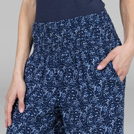 KiraGrace PORTOFINO TRAVEL PANT: BLUE VINES