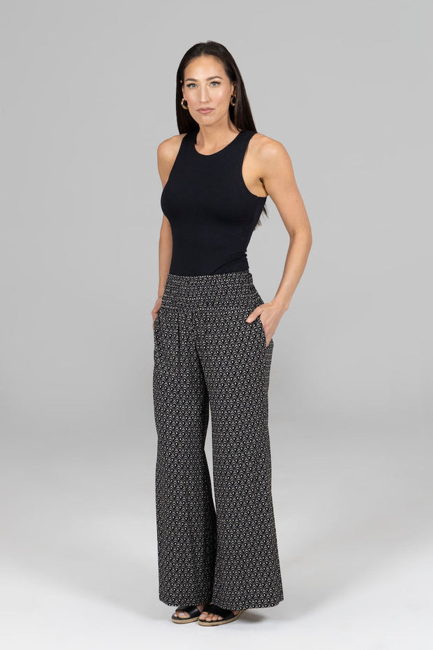 KiraGrace PORTOFINO TRAVEL PANT: WOODBLOCK