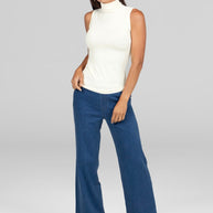 KiraGrace SLEEVELESS TURTLENECK: IVORY