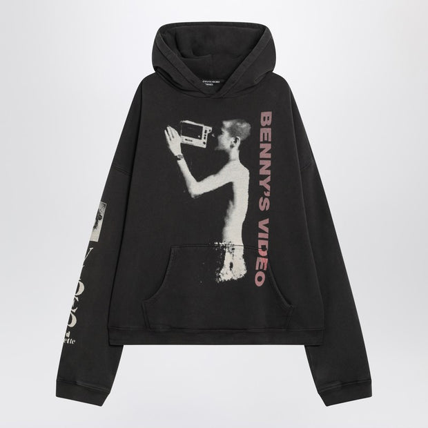 Enfants Riches Déprimés Benny''s Video Black Vintage-effect Hoodie