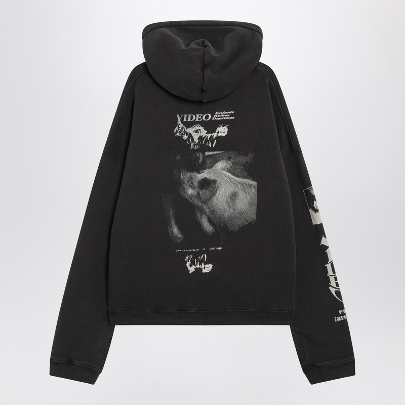 Enfants Riches Déprimés Benny''s Video Black Vintage-effect Hoodie
