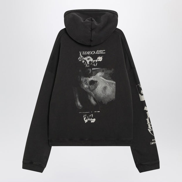 Enfants Riches Déprimés Benny''s Video Black Vintage-effect Hoodie