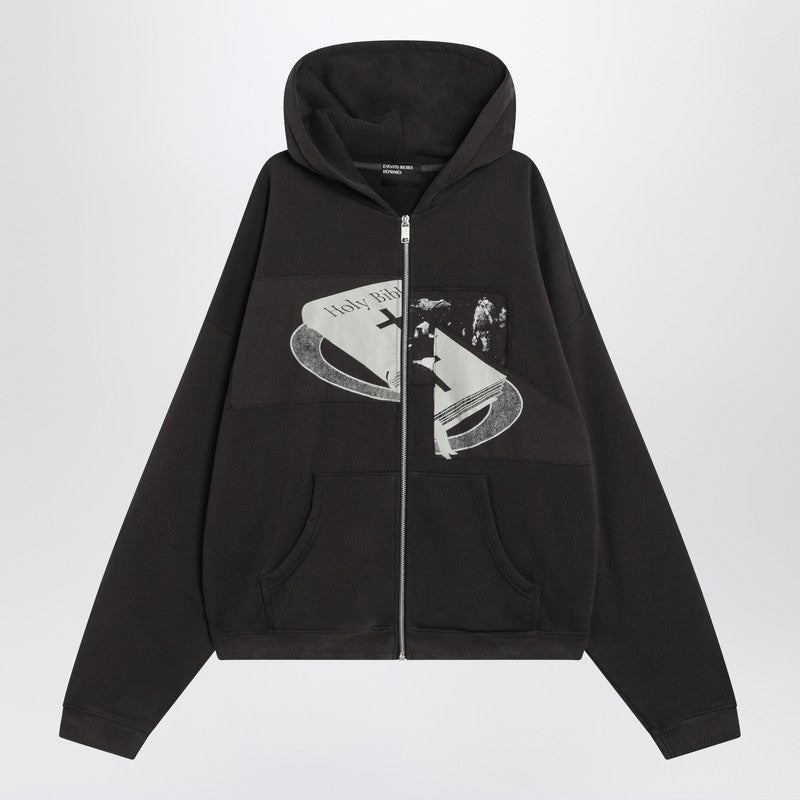 Enfants Riches Déprimés Holy Bible Assemblage Black Vintage-effect Sweatshirt