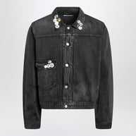 Enfants Riches Déprimés Type VII Pin Assemblage Jacket In Grey Denim