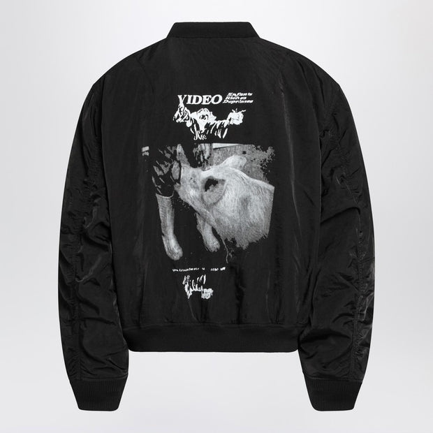 Enfants Riches Déprimés Enfants Video Bomber Jacket With Zip In Black