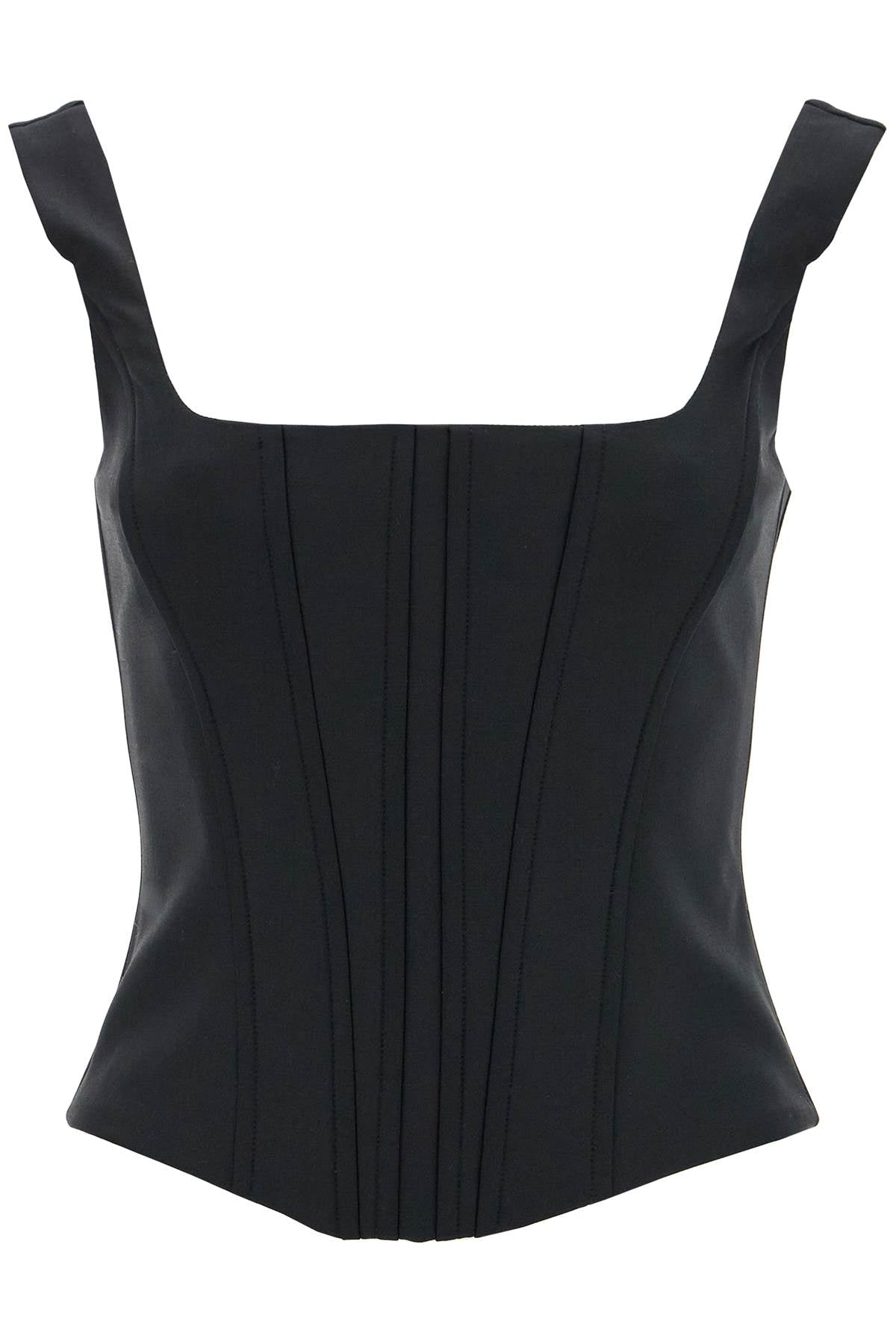 Giuseppe Di Morabito Stretch Wool Corset Top