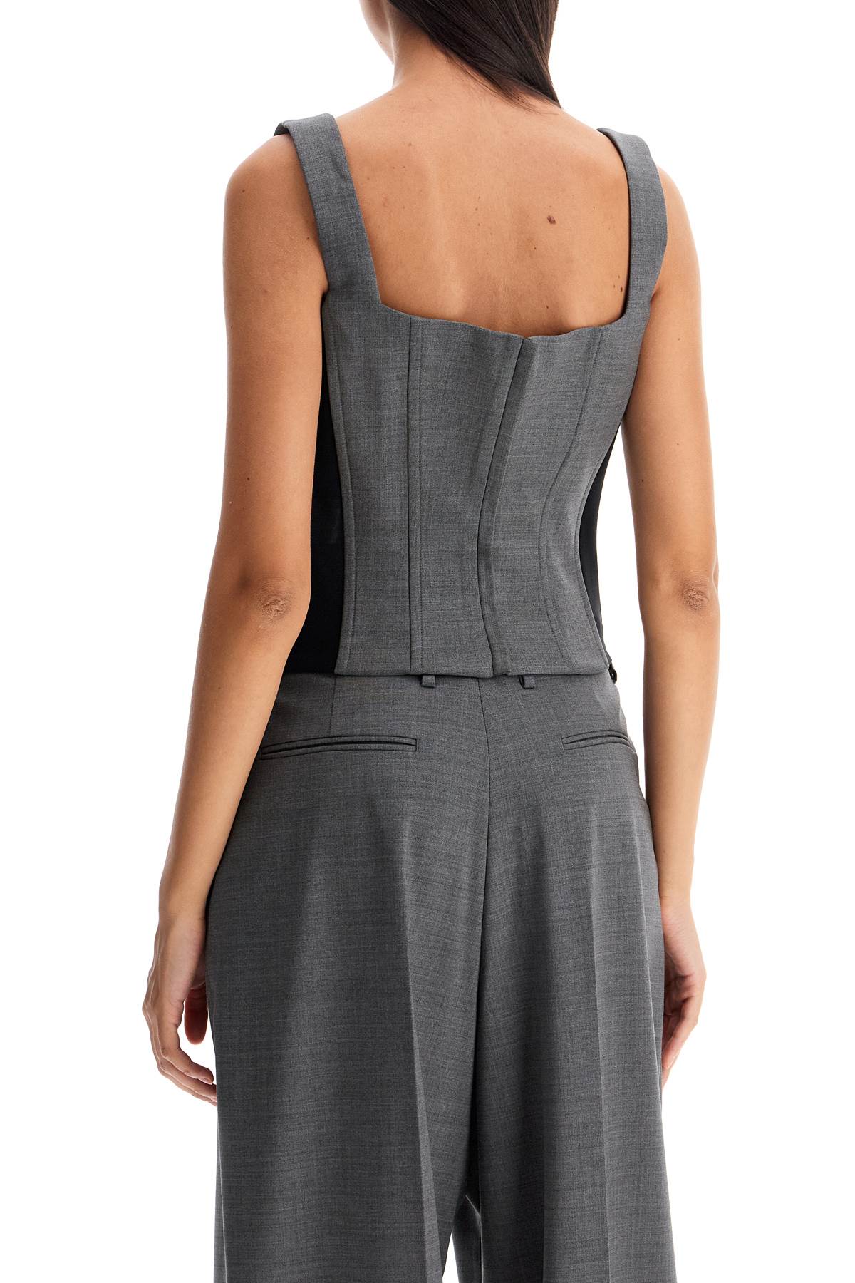 Giuseppe Di Morabito Stretch Wool Corset Top