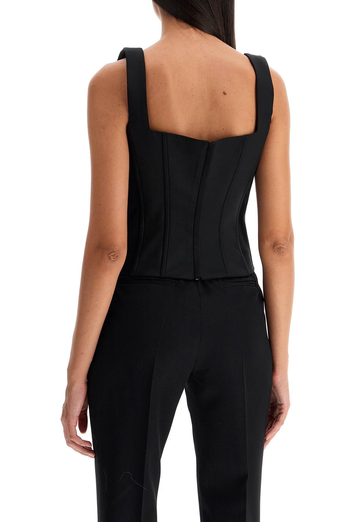 Giuseppe Di Morabito Stretch Wool Corset Top