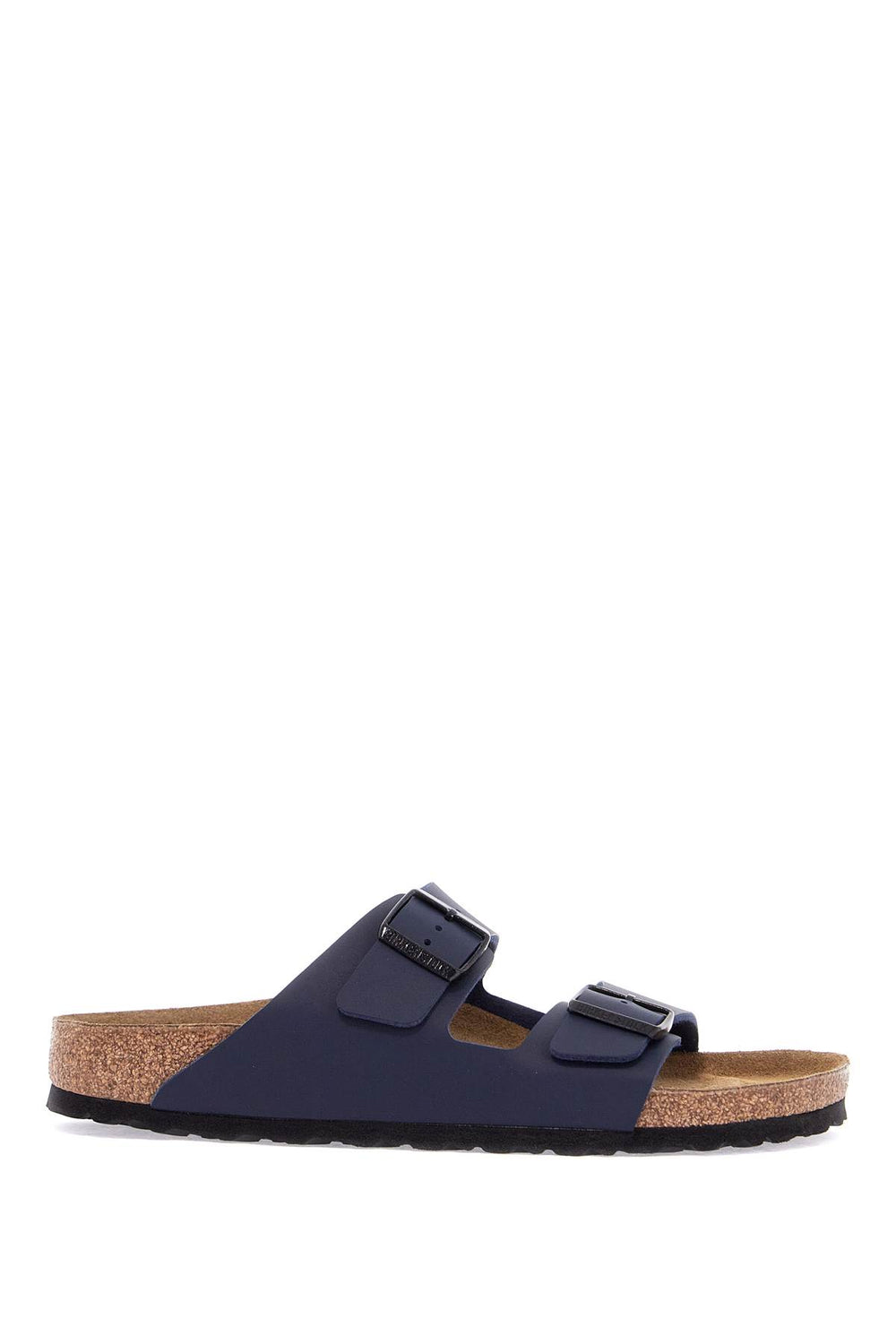 Birkenstock Dark Blue Arizona Sandals In Birkoflor With Cork Sole