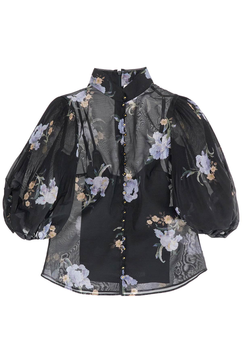 Zimmermann Illustrated Organza Blouse