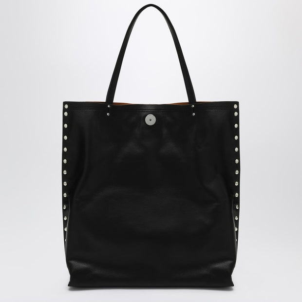 Zanellato Medium Tote Bag A'' Spasso Black In Leather