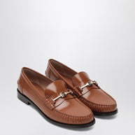 Ferragamo Moccasin With Chain New Vara Colour Leather