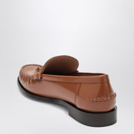 Ferragamo Moccasin With Chain New Vara Colour Leather