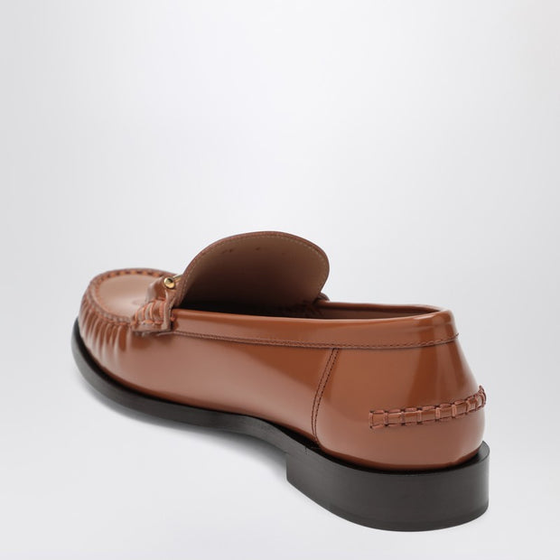 Ferragamo Moccasin With Chain New Vara Colour Leather