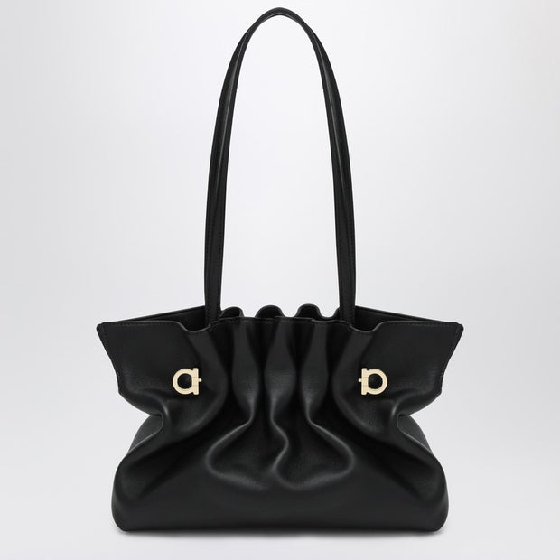 Ferragamo Soft-Bag Small Black Leather