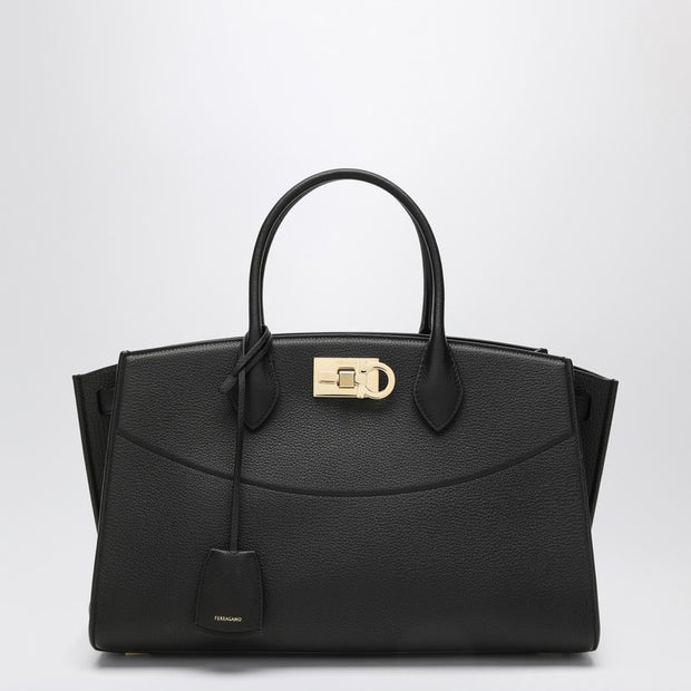 Ferragamo Studio L Bag In Black